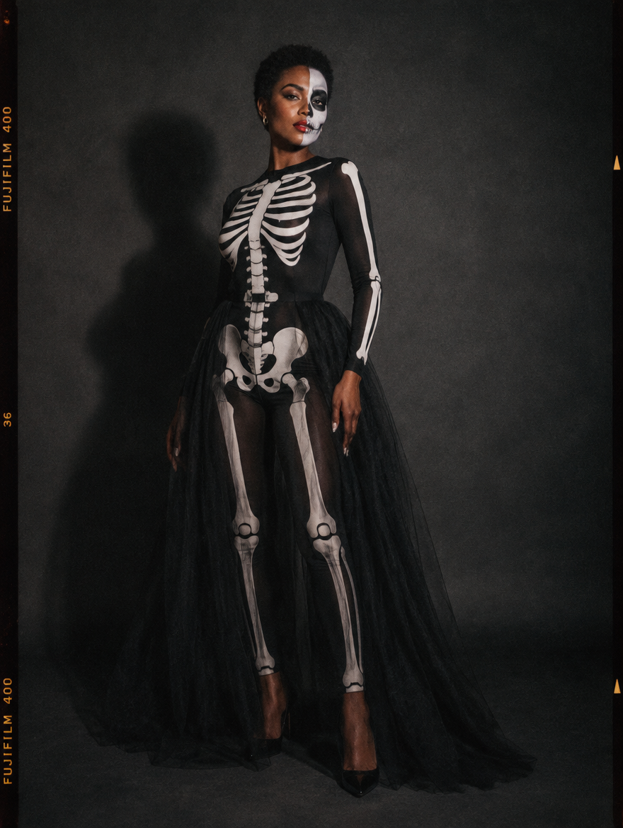 Noir costume look 07