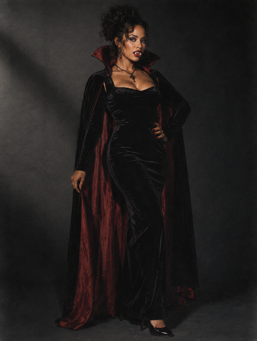 Noir costume look 08