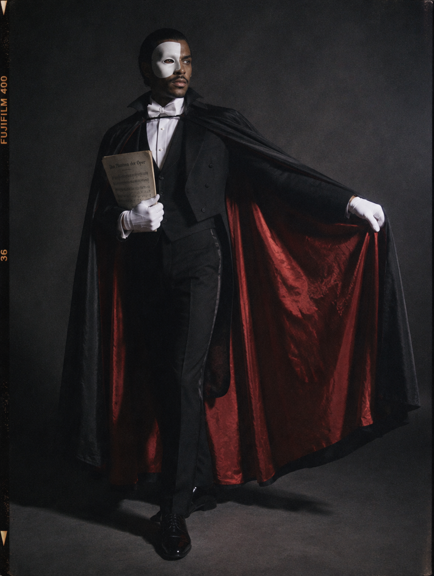 Noir costume look 06