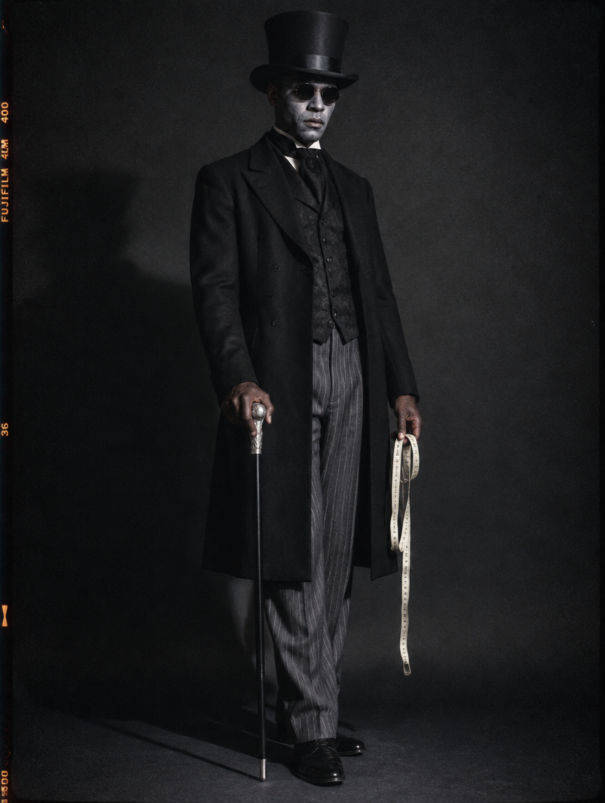 Noir costume look 05