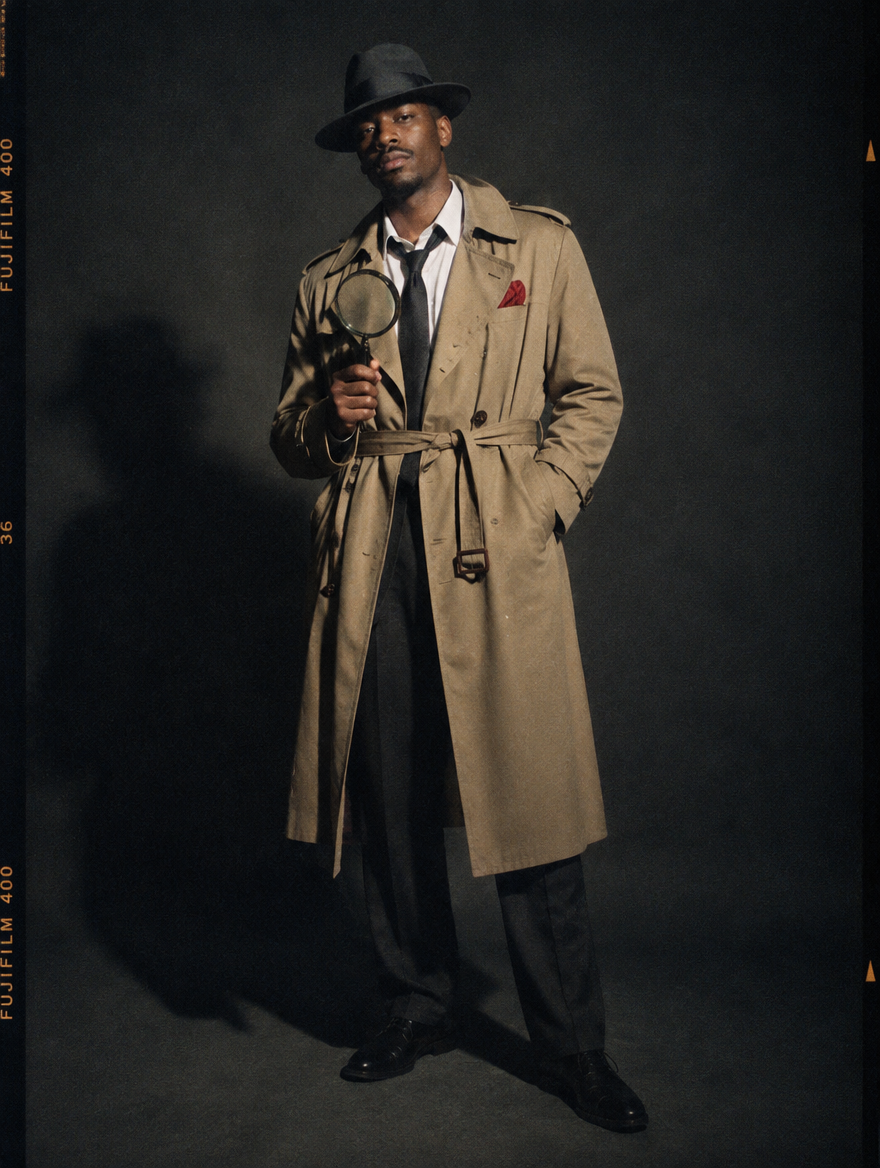 Noir costume look 02
